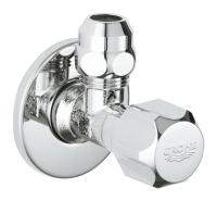 Универсальный угловой вентиль Grohe 1/2" х3/8" (арт. упаковки 2201700M) хром
