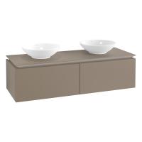Тумба под раковину Villeroy & Boch Legato 1400х500 мм B66800VG трюфель серый