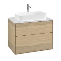 Тумба под раковину Villeroy & Boch Finion 800х501 мм F22100PC дуб/белый