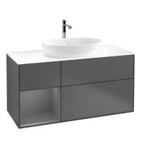 Тумба под раковину Villeroy & Boch Finion 1200х501 мм F821GKGK матовый антрацит/матовый антрацит