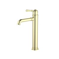Смеситель для раковины Aquatek Классик высокий излив AQ1504PG золото