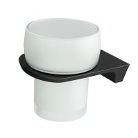 Стакан WasserKraft Glan K-5128 чёрный глянец