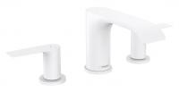 Смеситель для раковины Hansgrohe Vivenis 3 отверстия, донный клапан 75033700 белый матовый