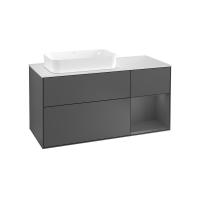 Тумба под раковину Villeroy & Boch Finion 1200х501 мм F691GKGK матовый антрацит/матовый антрацит
