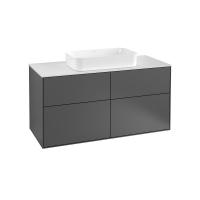Тумба под раковину Villeroy & Boch Finion 1200х501 мм F67100GK матовый антрацит