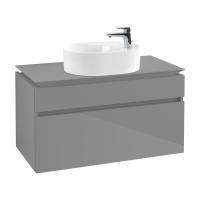 Тумба под раковину Villeroy & Boch Legato 1000х500 мм B77200FP серый глянцевый