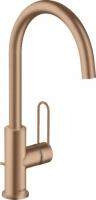 Смеситель для раковины Axor Uno 240 ComfortZone 38036310 золото красное шлифованное
