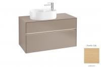Тумба под раковину Villeroy & Boch Collaro 1000х500 мм с подсветкой C055L0VJ северный дуб