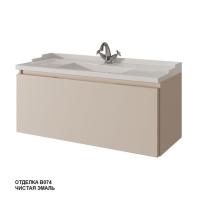 Тумба под раковину Caprigo Ponza-A 100 990х469 мм гладкий фасад 13514 F B074 кофе латте