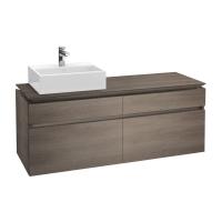 Тумба под раковину Villeroy & Boch Legato 1600х500 мм B67300FQ дуб графитовый