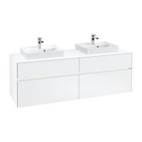 Тумба под раковину Villeroy & Boch Collaro 1600х500 мм с подсветкой C021L0MS белый матовый