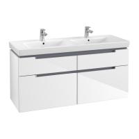 Тумба под раковину Villeroy & Boch Subway 2.0 1287х449 мм A91710DH белый глянцевый
