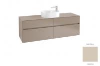Тумба под раковину Villeroy & Boch Collaro 1600х500 мм C06500VK мягкий серый