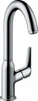 Смеситель для раковины Hansgrohe Novus 240 ComfortZone высокий поворотный излив, донный клапан 71126000