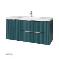 Тумба под раковину Caprigo Rain 120 1166х446 мм (2 ящика, 1 дверь) 36517L SF-013 море