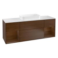 Тумба под раковину Villeroy & Boch Finion 1600х501 мм F741GNGN орех/орех