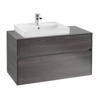 Тумба под раковину Villeroy & Boch Collaro 1000х500 мм C01700FQ дуб графитовый
