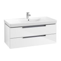 Тумба под раковину Villeroy & Boch Subway 2.0 987х449 мм A69010DH белый глянцевый
