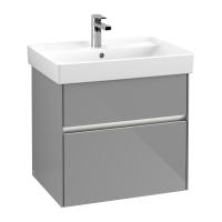 Тумба под раковину Villeroy & Boch Collaro 604х444 мм с подсветкой C009L0FP серый глянцевый