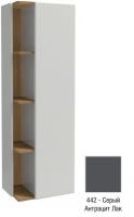 Подвесная колонна Jacob Delafon Terrace 500х350х1500 мм петли справа EB1179D-442 серый антрацит глянцевый