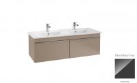 Тумба под раковину Villeroy & Boch Venticello 1253х502 мм A93901RA серое стекло