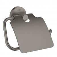 Держатель туалетной бумаги с крышкой Grohe Essentials 40 367 AL1 тёмный графит матовый