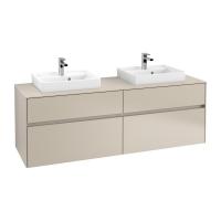 Тумба под раковину Villeroy & Boch Collaro 1600х500 мм C02100VK мягкий серый