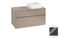 Тумба под раковину Villeroy & Boch Collaro 1000х500 мм C04000FP серый глянцевый
