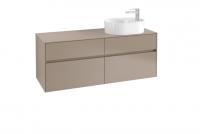 Тумба под раковину Villeroy & Boch Collaro 1400х500 мм C06300VG трюфель серый