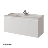 Тумба под раковину Caprigo Ponza-A 120 1190х469 мм гладкий фасад 13515 F В231 белый