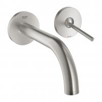 Смеситель для раковины Grohe Atrio Joystick настенный (внешняя часть) вынос 185 мм 19 287 DC3 суперсталь