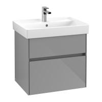 Тумба под раковину Villeroy & Boch Collaro 604х444 мм C00900FP серый глянцевый