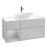 Тумба под раковину Villeroy & Boch Finion 1200х501 мм F821GJGJ светло-серый/светло-серый