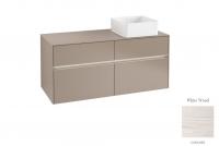 Тумба под раковину Villeroy & Boch Collaro 1200х500 мм с подсветкой C043L0E8 белое дерево