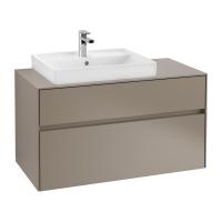 Тумба под раковину Villeroy & Boch Collaro 1000х500 мм C01700VG трюфель серый