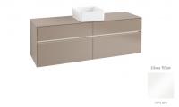 Тумба под раковину Villeroy & Boch Collaro 1600х500 мм с подсветкой C049L0DH белый глянцевый