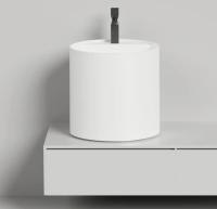 Раковина накладная Salini Armonia Round Top 03 Ø450 мм S-Stone 130423TM белый матовый