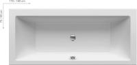 Ванна акриловая Ravak Formy 01 Slim 180x80 см C881300000 белая