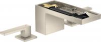 Смеситель для раковины Axor MyEdition на 3 отверстия (без панели) 47052820 никель шлифованный