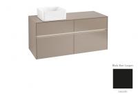 Тумба под раковину Villeroy & Boch Collaro 1200х500 мм с подсветкой C042L0PD чёрный матовый