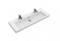 Раковина Villeroy & Boch Subway 2.0 (под 2 смесителя) 1300х470 мм 7176D201 альпийский белый