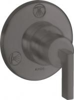 Запорный/переключающий вентиль Axor Citterio Trio/Quattro (внешняя часть) 39920340 шлифованный чёрный хром