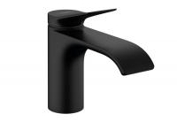 Смеситель для раковины Hansgrohe Vivenis 80 ComfortZone донный клапан75010670 чёрный матовый