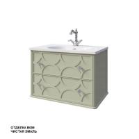 Тумба под раковину Caprigo Caprice 70 702х448 мм (2 ящика) 25111 B059 фисташково-зелёный