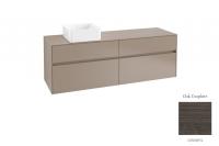 Тумба под раковину Villeroy & Boch Collaro 1600х500 мм C05000FQ дуб графитовый
