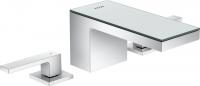 Смеситель для раковины Axor MyEdition 3 отверстия, донный клапан 47050000 хром/зеркальное стекло