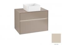 Тумба под раковину Villeroy & Boch Collaro 800х500 мм с подсветкой C037L0VK мягкий серый