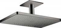 Верхний душ Axor ShowerSolutions 460 2jet с потолочным подсоединением 35279330 полированный чёрный хром