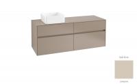 Тумба под раковину Villeroy & Boch Collaro 1400х500 мм C04600VK мягкий серый