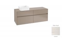 Тумба под раковину Villeroy & Boch Collaro 1400х500 мм C04600E8 белое дерево